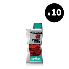 Huile moteur MOTOREX Power Synt 4T - 10W50 JASO MA2 - 10x1L