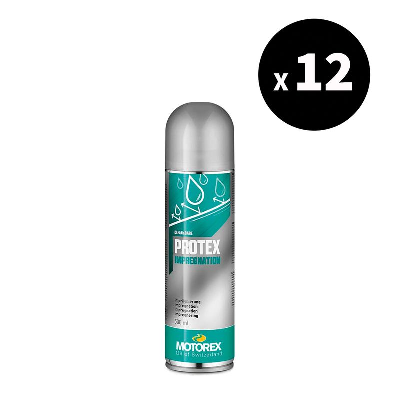 Spray imperméabilisant textile et cuir MOTOREX Protex - 500 ml (x12)