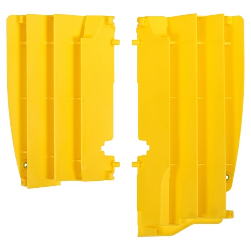 Cache radiateur POLISPORT jaune Suzuki RM-Z450 Cache radiateur POLISPORT jaune Suzuki RM-Z450