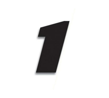 Numéro de course 1 BLACKBIRD 20x25cm