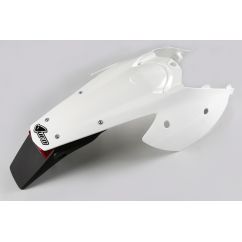 Garde-boue arrière + support de plaque avec feu UFO blanc KTM