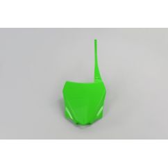 Plaque numéro frontale UFO vert Kawasaki KX85
