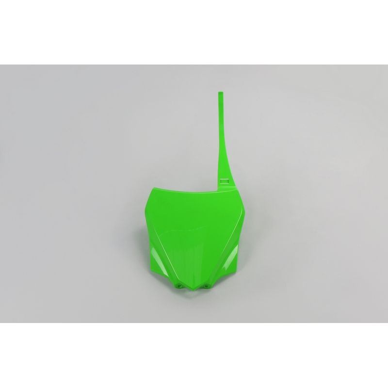 Plaque numéro frontale UFO vert Kawasaki KX85