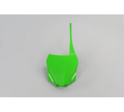 Plaque numéro frontale UFO vert Kawasaki KX85