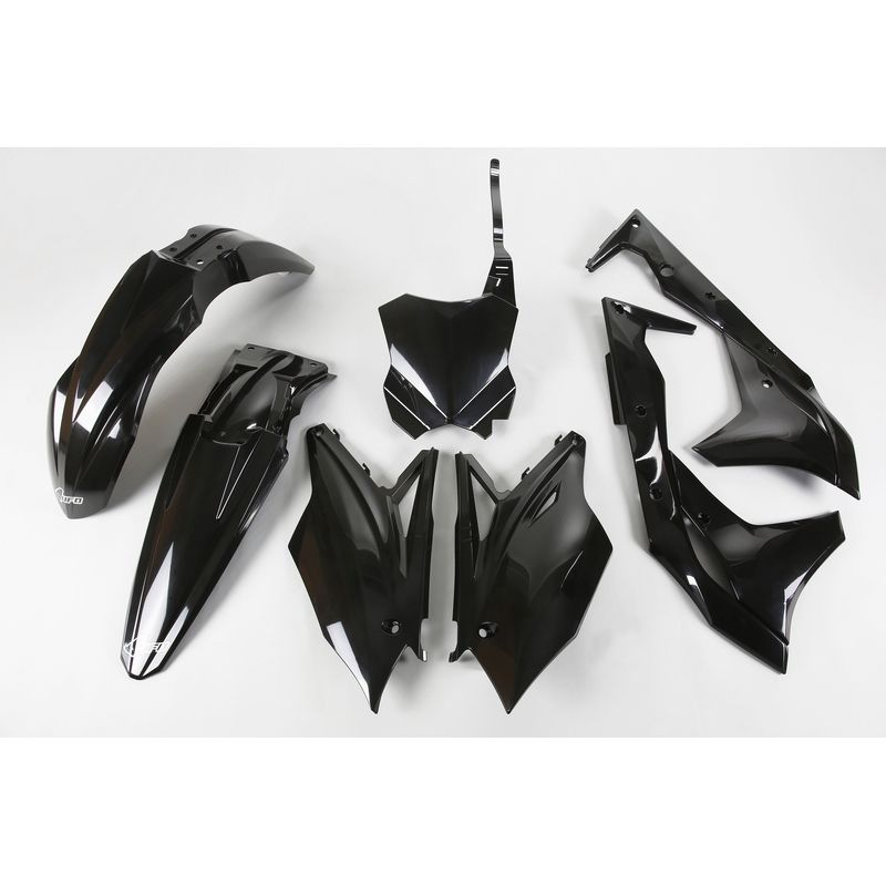 Kit plastique UFO noir Kawasaki KX250F Kit plastique UFO noir Kawasaki KX250F