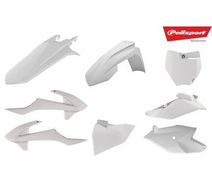 Kit plastique POLISPORT blanc KTM SX85