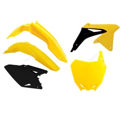 Kit plastique RACETECH couleur origine (2017) jaune/noir Suzuki RM-Z450