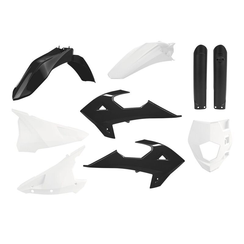 Kit plastiques POLISPORT noir/blanc Gas Gas Kit plastiques POLISPORT noir/blanc Gas Gas