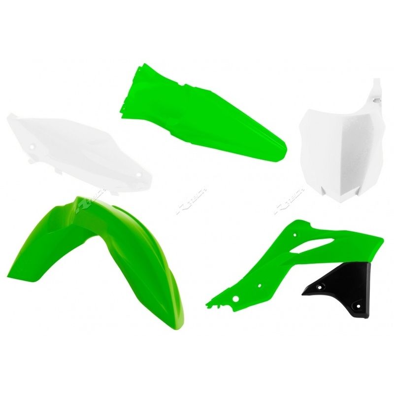 Kit plastique RACETECH couleur origine (2016) vert/blanc/noir Kawasaki KX250F Kit plastique RACETECH couleur origine (2016) vert/blanc/noir Kawasaki KX250F