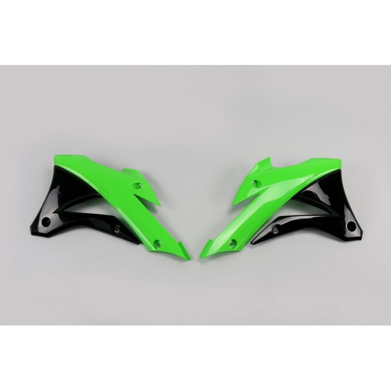Ouïes de radiateur UFO couleur origine 2014 Kawasaki KX85 Ouïes de radiateur UFO couleur origine 2014 Kawasaki KX85