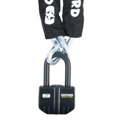 Antivol chaîne OXFORD Boss Alarm 16mm + chaine 12X1.2 - homologué Sold Secure Gold / FG SBSC / ART4