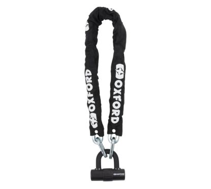 Chaîne antivol OXFORD HD - 2m x 9,3mm - homologué Sold Secure Silver / ART3
