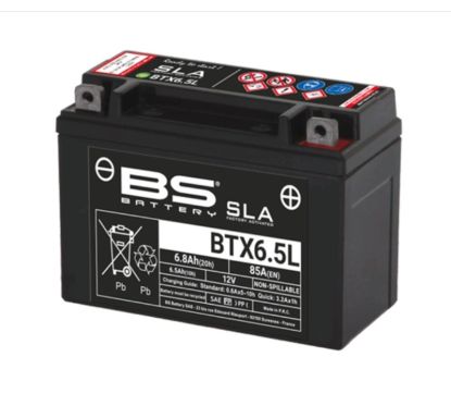 Batterie BS BATTERY SLA sans entretien activée usine - BTX6.5L