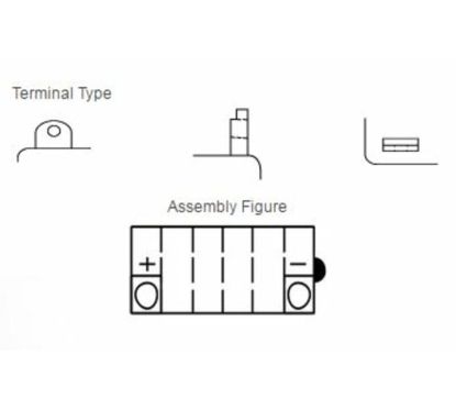 Batterie YUASA conventionnelle sans pack acide - YB16-B