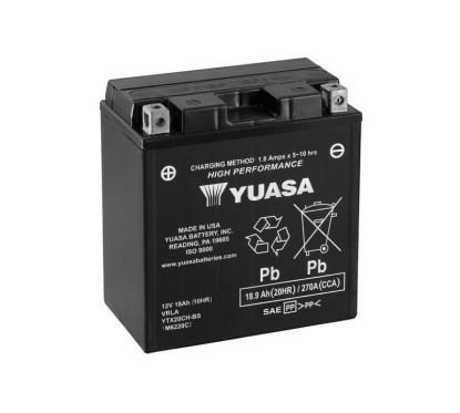 Batterie YUASA sans entretien avec pack acide - YTX20CH-BS