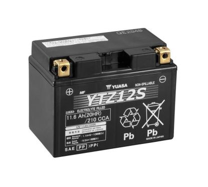 Batterie YUASA W/C sans entretien activé usine - YTZ12S