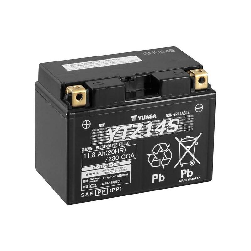 Batterie YUASA W/C sans entretien activé usine - YTZ14S Batterie YUASA W/C sans entretien activé usine - YTZ14S