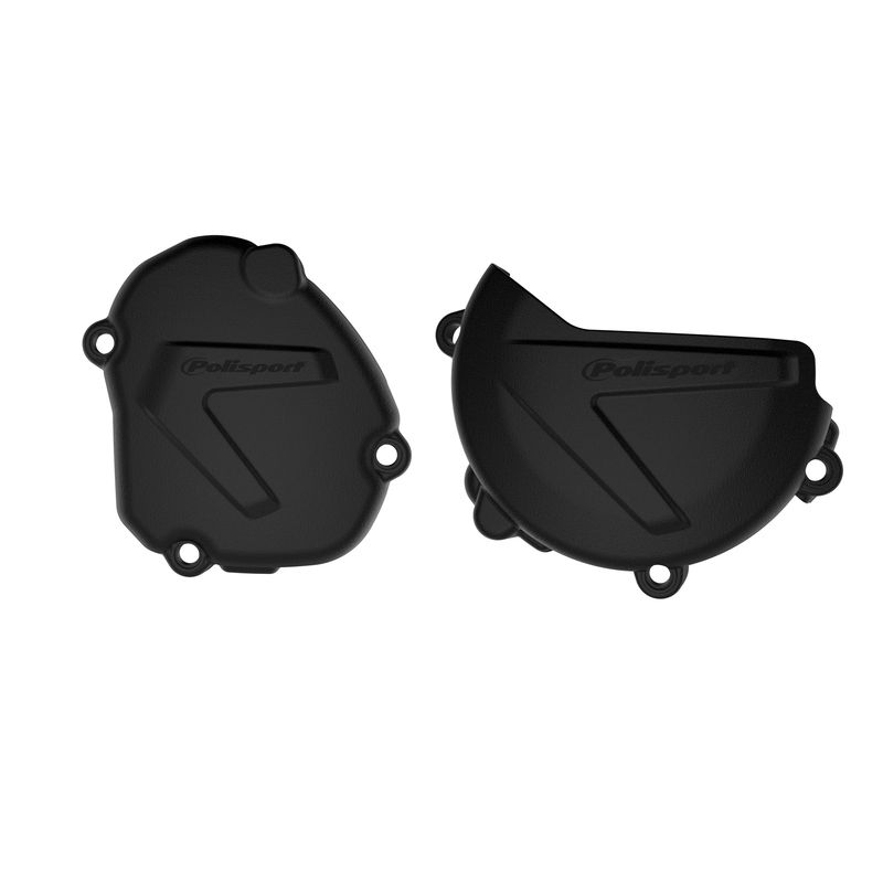 Protections de carters d'embrayage et d'allumage POLISPORT noir - Yamaha YZ125 Protections de carters d'embrayage et d'allumage POLISPORT noir - Yamaha YZ125