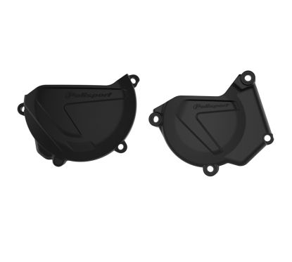 Protections de carters d'embrayage et d'allumage POLISPORT noir - Yamaha YZ250