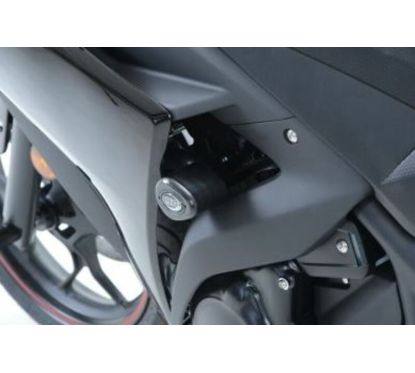 Tampons de protections R&G RACING Aero Race version noir Yamaha YZF-R3