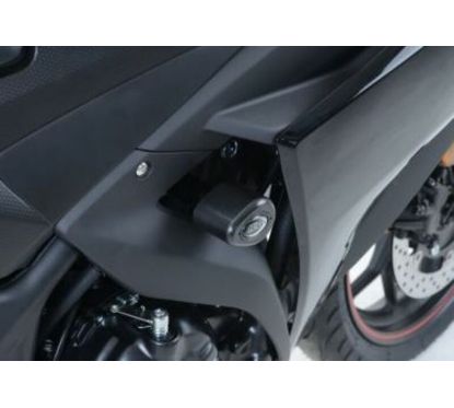 Tampons de protections R&G RACING Aero Race version noir Yamaha YZF-R3