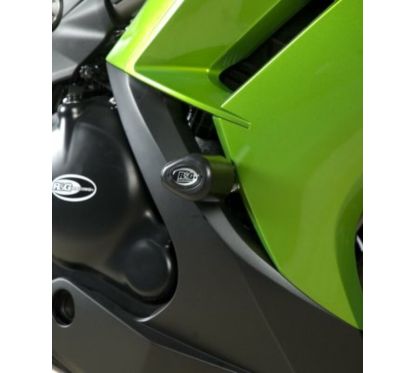 Tampons de protection R&G RACING Aero noir Kawasaki ER6-F