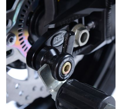 Pions de bras oscillant avec platine R&G RACING noir Kawasaki Z900