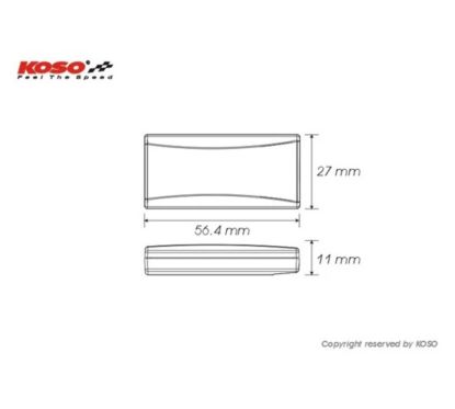 Thermomètre KOSO Superslim - rouge