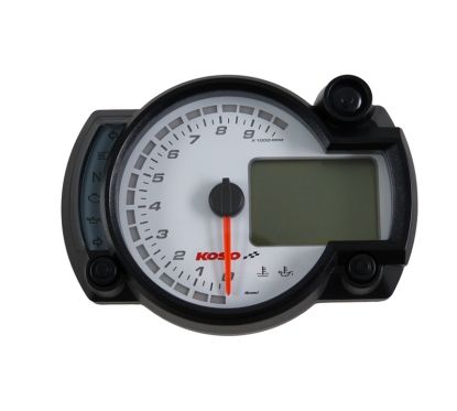 Tachymètre KOSO RX2NR+ avec thermomètre et alarme de température - shiftlight