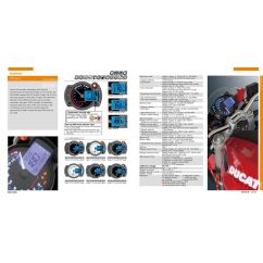 Tachymètre KOSO RX2NR+ avec thermomètre et alarme de température - shiftlight