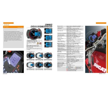 Tachymètre KOSO RX2NR+ avec thermomètre et alarme de température - shiftlight