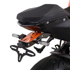 Support de plaque R&G RACING noir/orange