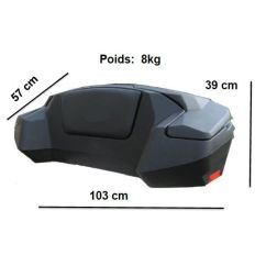 Coffre arrière ART Expedition quad noir 109L Coffre arrière ART Expedition quad noir 109L