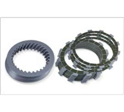 Kit disques garnis + lisses d'embrayage BARNETT