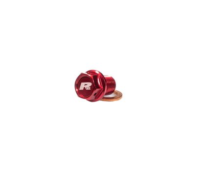 Bouchon de vidange magnétique RFX Pro (Rouge) [M8 x 35 mm x 1,25] -  Honda CRF450/450X
