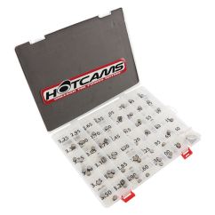 Coffret de pastilles de soupapes HOT CAMS Ø7,48x1,20 à Ø7,48x3,50mm (chaques tailles x3)