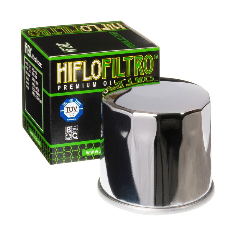Filtre à huile HIFLOFILTRO chrome - HF138C