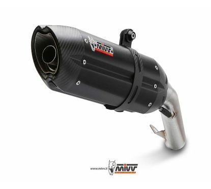 Silencieux MIVV Suono inox brossé noir Suzuki GSX-S1000