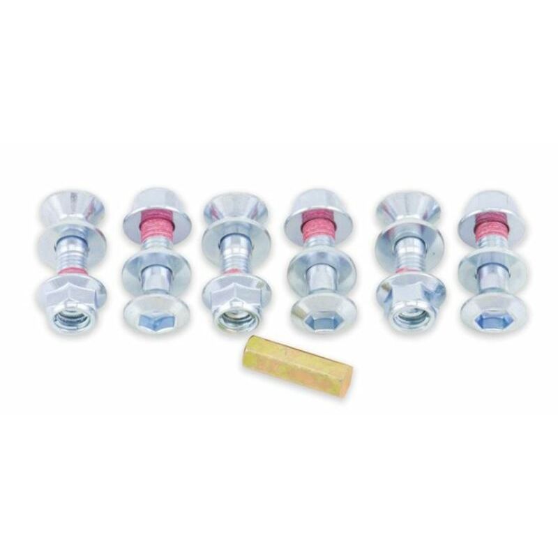 Kit vis et écrous de couronne Bolt argent par 6 Kit vis et écrous de couronne Bolt argent par 6