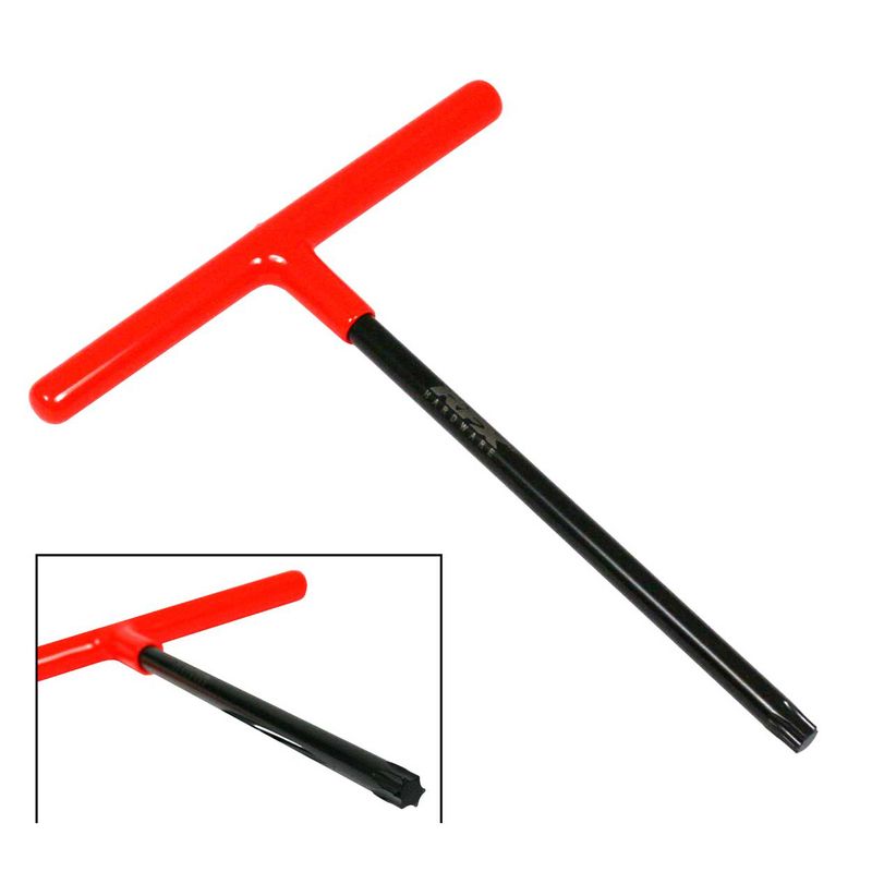 Clé en T RFX Pro Series empreinte standard avec poignée en caoutchouc - Tête Torx T45 pour KTM - noir/orange