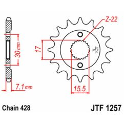 Pignon JT SPROCKETS acier standard - 428