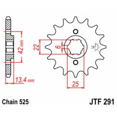 Pignon JT SPROCKETS acier standard - 525
