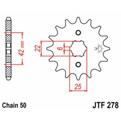 Pignon JT SPROCKETS acier standard - 520