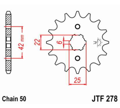 Pignon JT SPROCKETS acier standard - 520