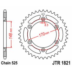 Couronne JT SPROCKETS Acier Standard - 525