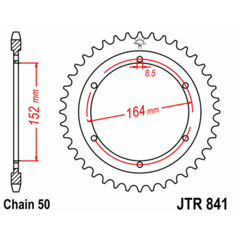 Couronne JT SPROCKETS Acier Standard - 530