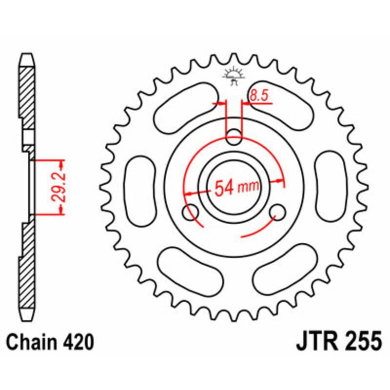 Couronne JT SPROCKETS Acier Standard - 420