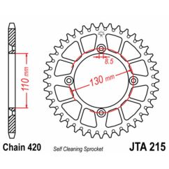 Couronne JT SPROCKETS alu standard - 420