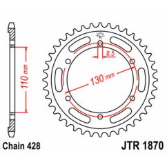 Couronne JT SPROCKETS Acier Standard - 428