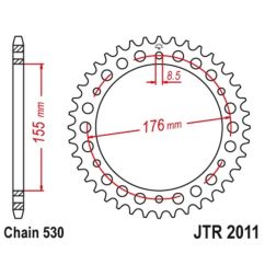 Couronne JT SPROCKETS Acier Standard - 530